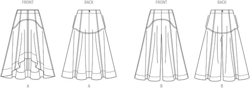 Vogue Misses' Culottes and Skirt Sewing Pattern Packet, Sizes 18-20-22-24-26, Multicolor...