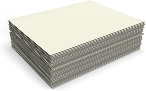 LUXPaper 8.5" x 11" Classic Linen Paper | Letter Size | Natural White | 70lb. Text | 50 Qty...