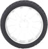 2Pcs Wheel Rim, Racing Car Rubber Wheel Hub Tires for 1/8 On-Road Racing RC (White)...