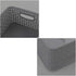 Grey Plastic Storage Basket, 10.03" x 7.67" x 4.05", 6 Packs...