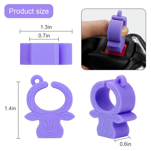 MORLIKE LIVING Silicone Buckle Release Tool, Unbuckle Assistant, Easy Buckle Release Aid for Parents and Caregivers to Unbuckle (Purple-Grey)...