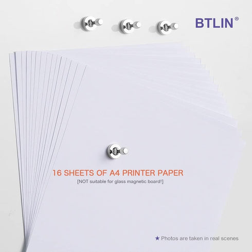 BTLIN Fridge Magnets Strong Small, Mini Magnetic Push Pins for Kitchen Refrigerator Magnetic Board Whiteboard Office 32Pack......