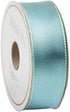 Caspari Duck Egg & Celadon Reversible Satin Wired Ribbon - Two 30 Foot Spools...