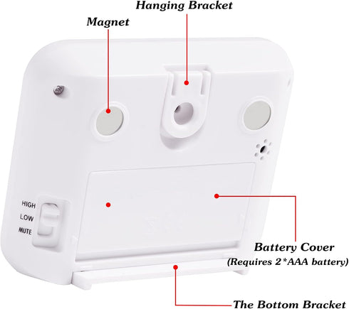 Digital Countdown Kitchen Timer - AIMILAR Count Up Down Magnetic Timer Clock with Loud Alarm Fast Setting for Cooking Baking Gym Students...