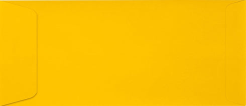 LUXPaper #10 Policy Business Envelopes | Peel & Press | 4 1/8" x 9 1/2" | Sunflower Yellow | 80lb. Text | 50 Qty...