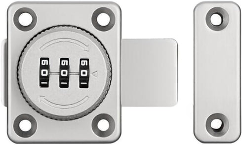 Combination Lock with Passcode 3 Digit Zinc Alloy Material Keyless Entry Rotating Bolt Baby Safty Ideal for Your Personal Belongings Like Suitcase...