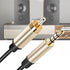 Digital Coaxial Audio Video Cable HDTV Stereo Spdif RCA to 3.5mm Male Jack Plug Line for Stereo Receiver Speakers Projector 1 Meter......