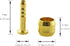 10PCS Bicycle Brake Hose Olive and Brass Connecting Insert Kit for BH59 Hydraulic Disc Brake Hose...