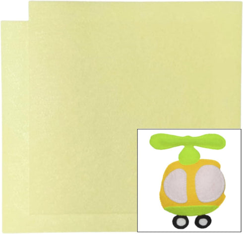 12" x 12" Felt Fabric Sheets for Crafts, Squares Felt Fabric Sheets, 1mm Thick, Felt Paper for Sewing Patchwork Material, Non-Woven Felt Fabric fo...