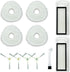 Replacement Parts Accessories for Robot Sweeping Narwal T10 Vacuum Cleaner, 4 Mop Cloth 2 filters 4 side brush Parts...