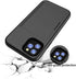 for iPhone 12 Mini Case with Card Holder,Credit Card Slot Protective Wallet Case - Black...