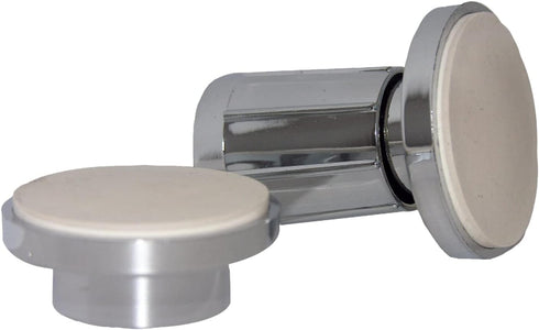 LASCO 03-5053 Adjustable Plastic Ends One Pair Shower Rod Holder, Chrome Plated...