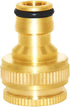 Joywayus Brass Garden Hose Tap Connector 1/2" and 3/4" GHT 2-in-1 Female Threaded Faucet Nozzle Quick Connect Adapter Universal Pipe(Pack of 4)...