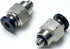 Pneumatic PC1/8-U10 Male Straight Air Hose Connectors 1/8" Tube OD x 10-32 Inch UNF Thread Push to Connect Fittings (Pack of 10)...