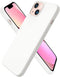ORNARTO Compatible with iPhone 13 Case 6.1, Slim Liquid Silicone 3 Layers Full Covered Soft Gel Rubber Case Cover 6.1 inch-White...