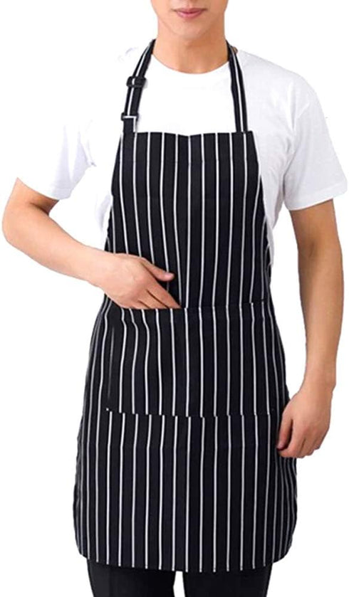 Kitchen Aprons for Men Women Chefs Adjustable Bib Aprons with Big Pockets...