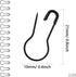 Clothing Tag Pins Bulb Pin Metal Gourd Pin DIY Home Accessories Safety Pins Bulb Pin (Blcak)...