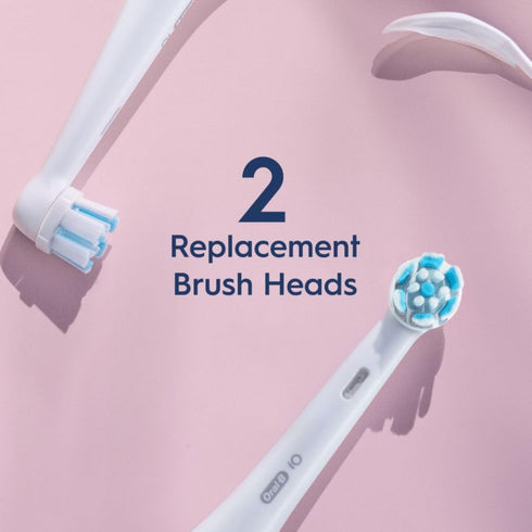 Oral-B iO Series Gentle Care Electric Toothbrush Replacement Brush Heads for an Oral-B Electric Toothbrush, 2 count, White...