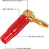 6 Pairs 4mm Speaker Banana Plugs Right Angle 24k Gold Plated 90 Degree Speaker Banana Connector(6 Pairs/12 Pcs)...