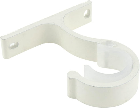 Sydien 2Pcs Curtain Rod Brackets Curtain Rods Holders with Mounting Screws and Wall Anchors for Curtains Rod (Ivory White)...