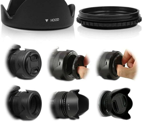 77MM Reversible Lens Hood for Sony FE 24-105mm f/4 G OSS Lens...
