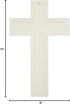 Large Luminous White Cross White 6 x 10 Plastic Glow in the Dark Wall Plaque...