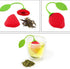 8PC Silicone Tea Strainers for Loose Tea, Cute Strawberry Shape Tea Infuser Set, Tea Ball Strainer Tea Filters for Loosing Leaf, Gripping Ice Cube...