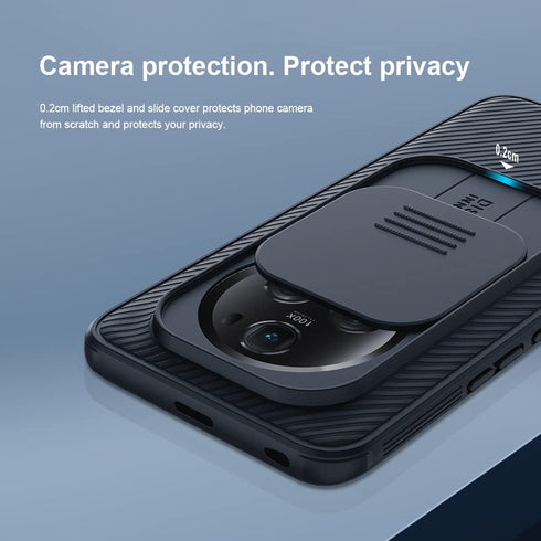 Honor Magic 5 Pro Case with Camera Cover, Corners Airbag Shockproof Protective Slide Cover Lens Protection Case Magic5 Pro (Blue)...
