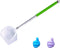 Carefree Fish Aquarium Stainless Steel Small Fishing Net, Extendable Handle Shrimp Net, Soft Light Tiny Net, Fish Tank Cleaner Long Handle(Please ...