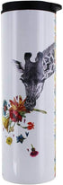 Tree-Free Greetings Checking in Giraffe Vacuum Insulated Travel Coffee Tumbler, 17 Ounce Stainless Steel Mug, Gift for Animal Lovers...