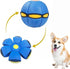 UFO Magic Ball, Portable Pet Toy Flying Saucer Ball, Creative Doggy Disc Ball Stomp Magic Balls, Decompression Flying Flat Throw Dog Ball Toy for ...