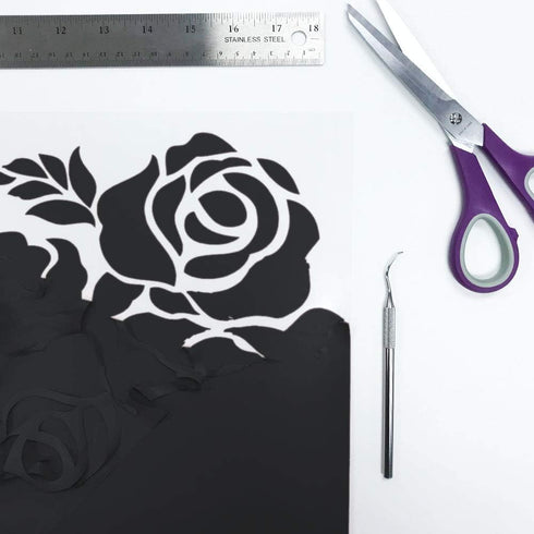 Siser EasyWeed Matte Black HTV 11.8"x5ft Roll - Iron on Heat Transfer Vinyl...