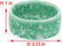 2 Pcs Hamster Ceramic Food Bowl Chew-Resistant Food and Water Dish for Hamster Rat Small Animals (Green and Purple)...