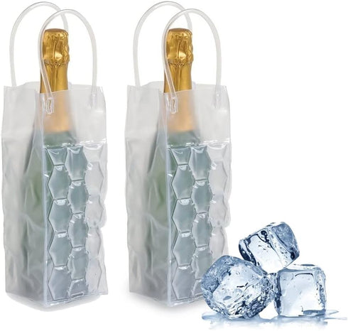 Ice Wine Bag, Wine Chiller, Wine Cooler Refrigerator, Wine Fridge, Wine Bottle Chiller Cooler for Red White Champagne or Sparkling. Gel Cooling Ho...