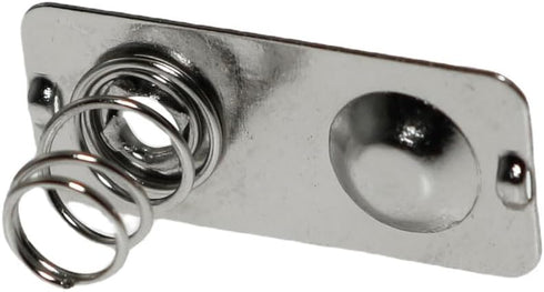 20PCS 21 x 9mm Metal AAA Batteries Spring Contact Plate Terminal Silver Battery Battery Negative to Positive Conversion Spring Contact Nickeling P...