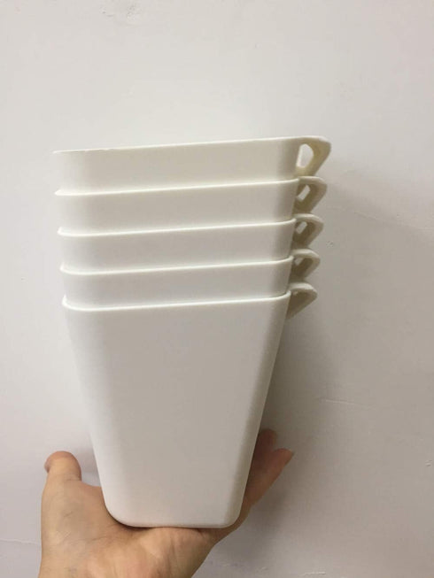 5pcs Hanging Cup Holder,Rolling Cart Accessories Utility cart Accessories Hanging Bins,Hanging Flower Pots,Space Saver,Storage Bucket Desktop Cont...
