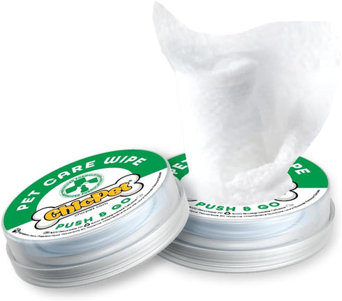 Push and User-Ready, On-The-Go Unscented Dog Wipes, Hypoallergenic Grooming Wipes Cleaning for Easy Use for Paws, Body and Butt, Pet Wipes Good fo...