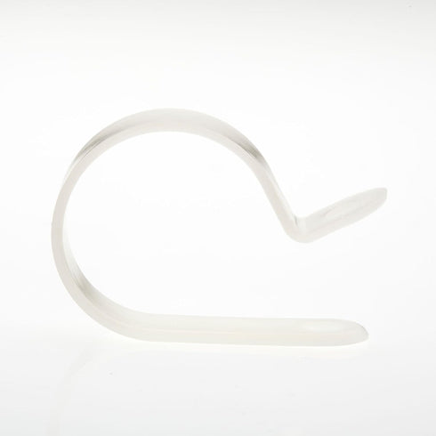 100 Pack R-Type Cable Clamp 5/8" - Clear White - Wire Management - Wire Organizer - Home, Automotive, Marine, Office Wire Organizer...