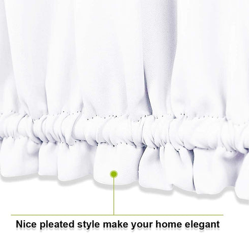 PONY DANCE Small Window Curtains - Window Shades Room Darkening Drapery Light Filter Drapes for French Door Glass Including Bonus Tieback, 25 by 4...