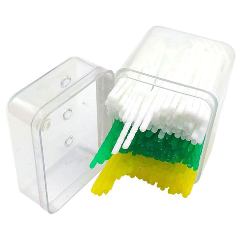 GARASANI Household, Travel Portable Disposable Plastic Curved Hook Toothpicks, Teeth Cleaning Tool, Anti-Slip Handle Design (300 Pcs)...