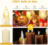 10 Pcs Window Candles with Remotes and Timer, Flickering Led Candles for Christmas Tree with Clip, Battery Operated Taper Candles for Chandeliers ...