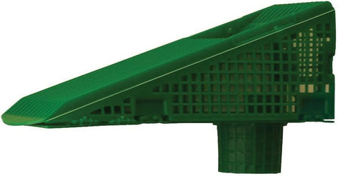 The Wedge Downspout Gutter Guard - Eliminates Downspout Pipe Clogs from Leaves and Debris - 4-Pack (Green)...