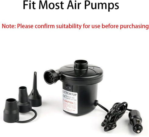 Air Pump Replacement Nozzles, 3 Pack Inflatable Pump Nozzles Head, Air Pump Inflator Adaptor Accessory for Partial Air Bed, Air Mattress etc...