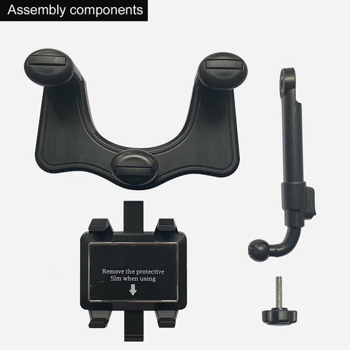 360°Rotatable and Retractable Car Phone Holder, Multifunctional Adjustable Mount, Universal Rearview Mirror Phone Holder for All Mobile Phones...