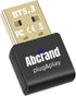 USB Bluetooth 5.3 Adapter for PC, Abcrand Bluetooth 5.3 EDR Dongle Transmitter for Computer Desktop Transfer for Laptop Bluetooth Headset Speaker ...