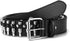Bullet Studded Belt, Punk Rivet Belt Black Leather Rock Belt with Silver Bullet for Women Men...