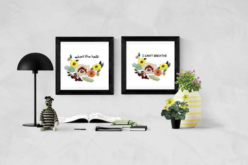 Louise Maelys Flower Embroidery Kit for Beginner Hand Embroidery Starter Kit with Sayings Stamped Cross Stitch Needlepoint Kits for Adults...