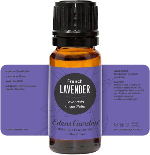 Edens Garden Lavender- French Essential Oil- 100% Pure Premium Grade, Undiluted, Natural, Therapeutic, Aromatherapy, The Best for Diffuser, Face, ...