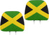 2 Pack Headrest Covers for Jamaica Flag, Seat Cover Accessories Car Headrest Protector Universal Fit to All Car/Truck Models (Jamaica)...