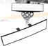 iJDMTOY Universal Fit JDM 300mm 12-Inch Wide Curve Clip On Rearview Mirror Compatible With Car SUV Van Truck, etc...